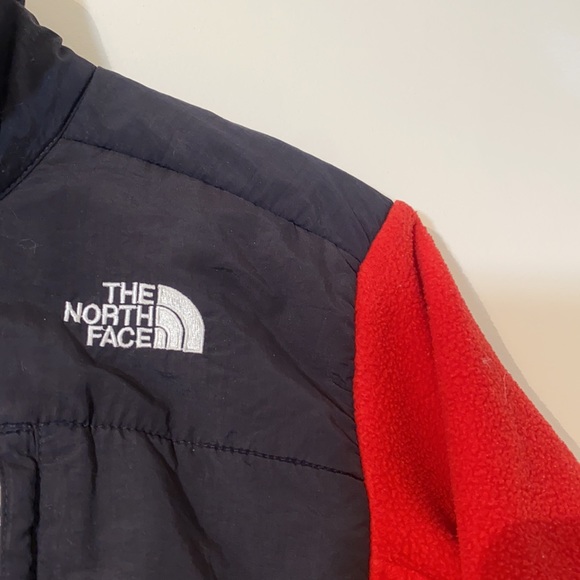 SOLD North Face Mens Full Zip Fleece Coat red - Picture 2 of 14